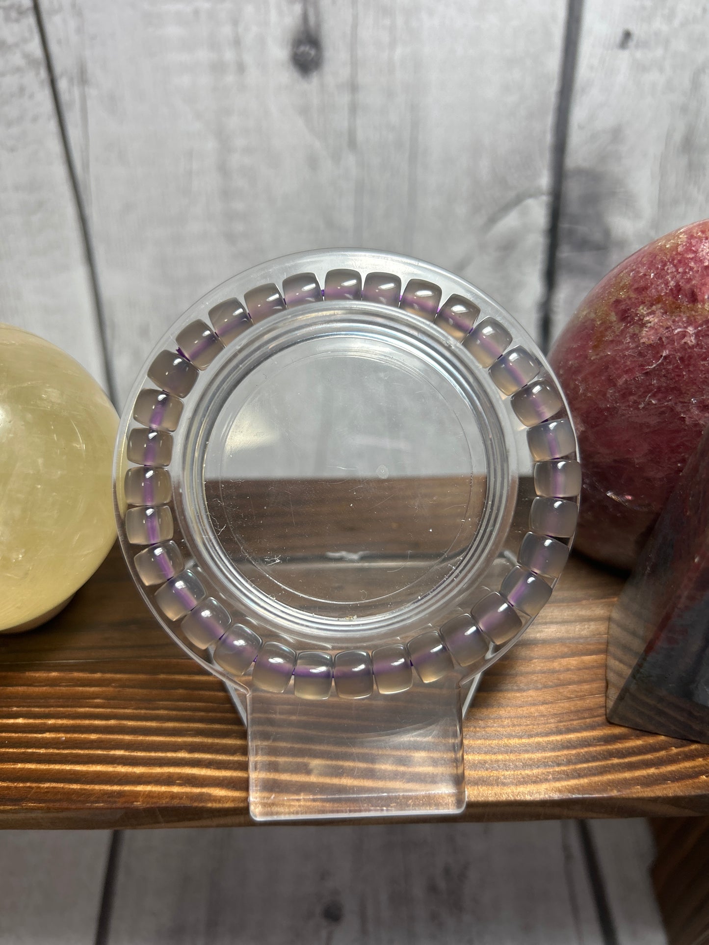 Barrel Purple Agate Bracelet