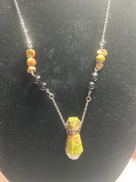 Unakite Lacrimarium Necklace