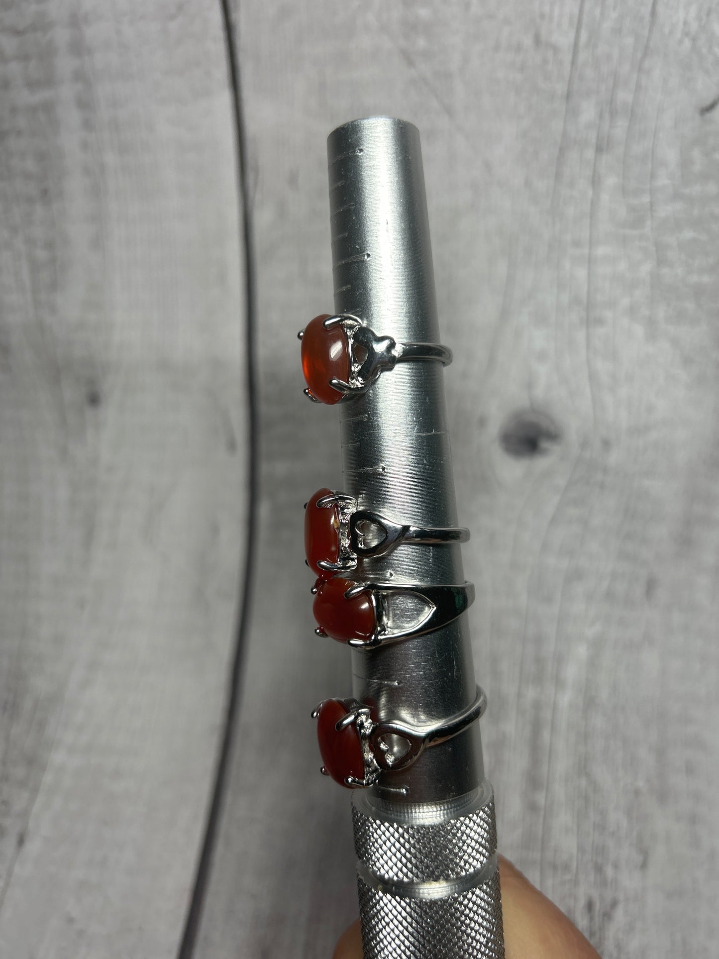 Carnelian Copper Ring