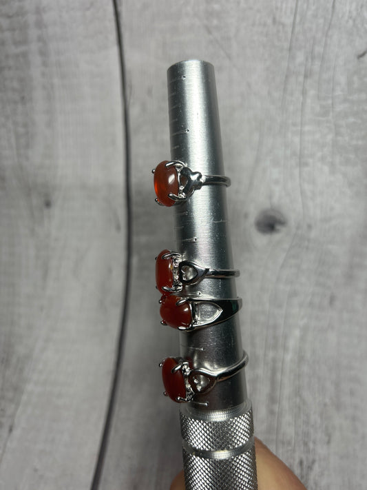 Carnelian Copper Ring