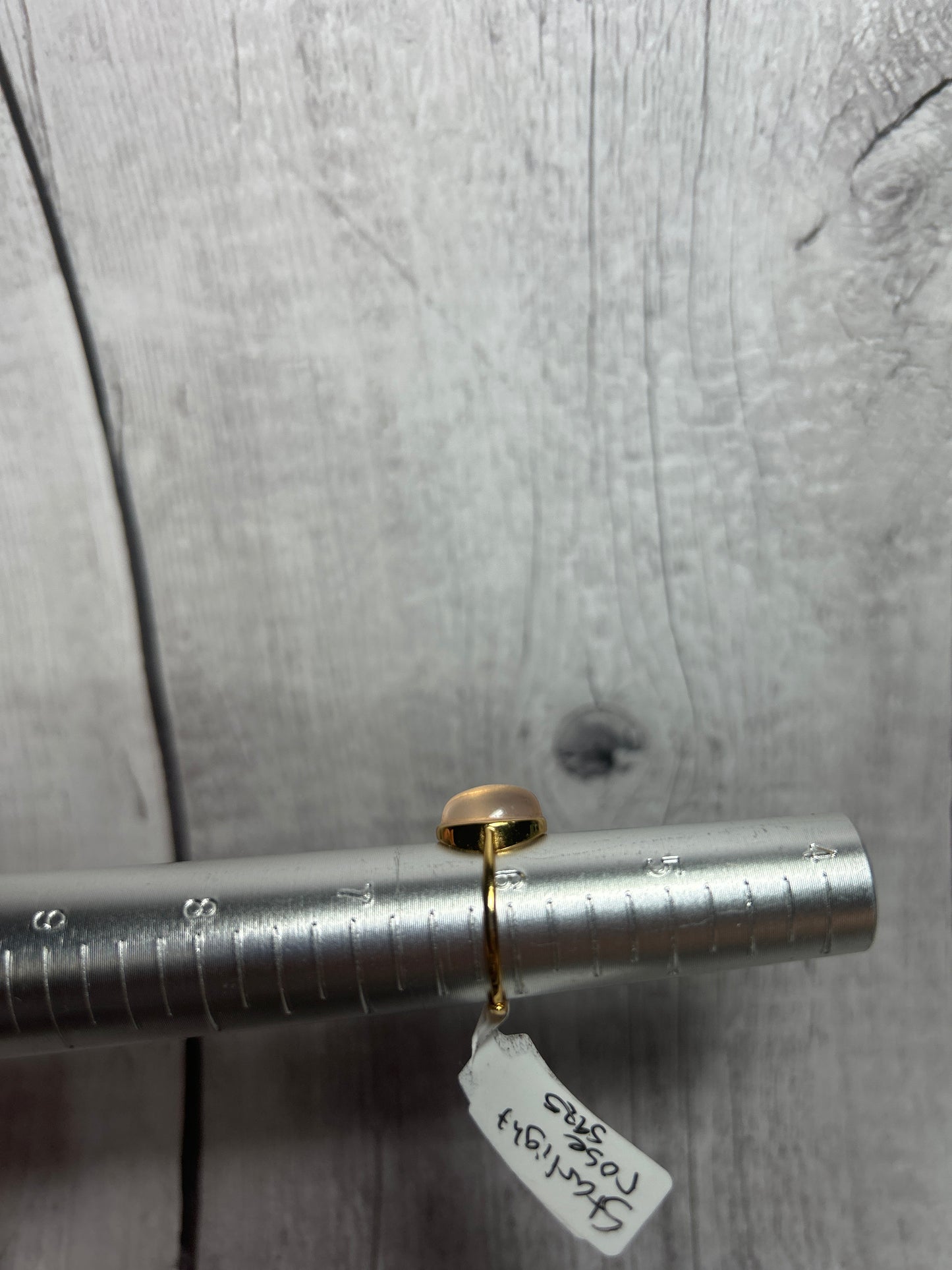 Starlight Rose Quartz S925 Adjustable Ring