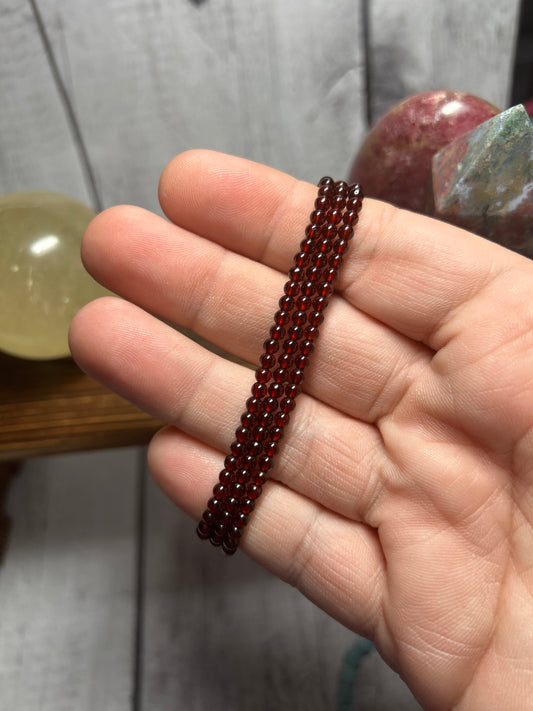 Red Garnet Triple Wrap