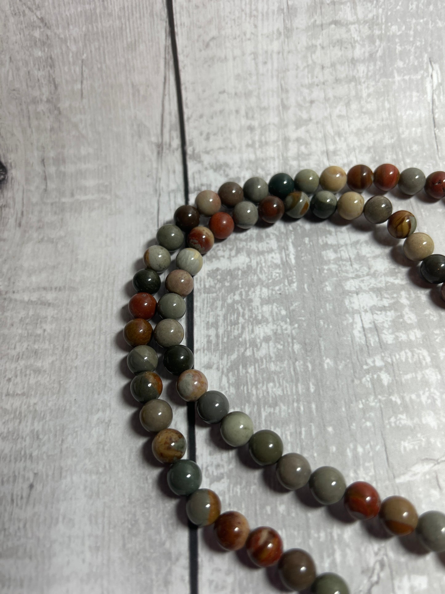 8mm Botswana Agate Lanyard