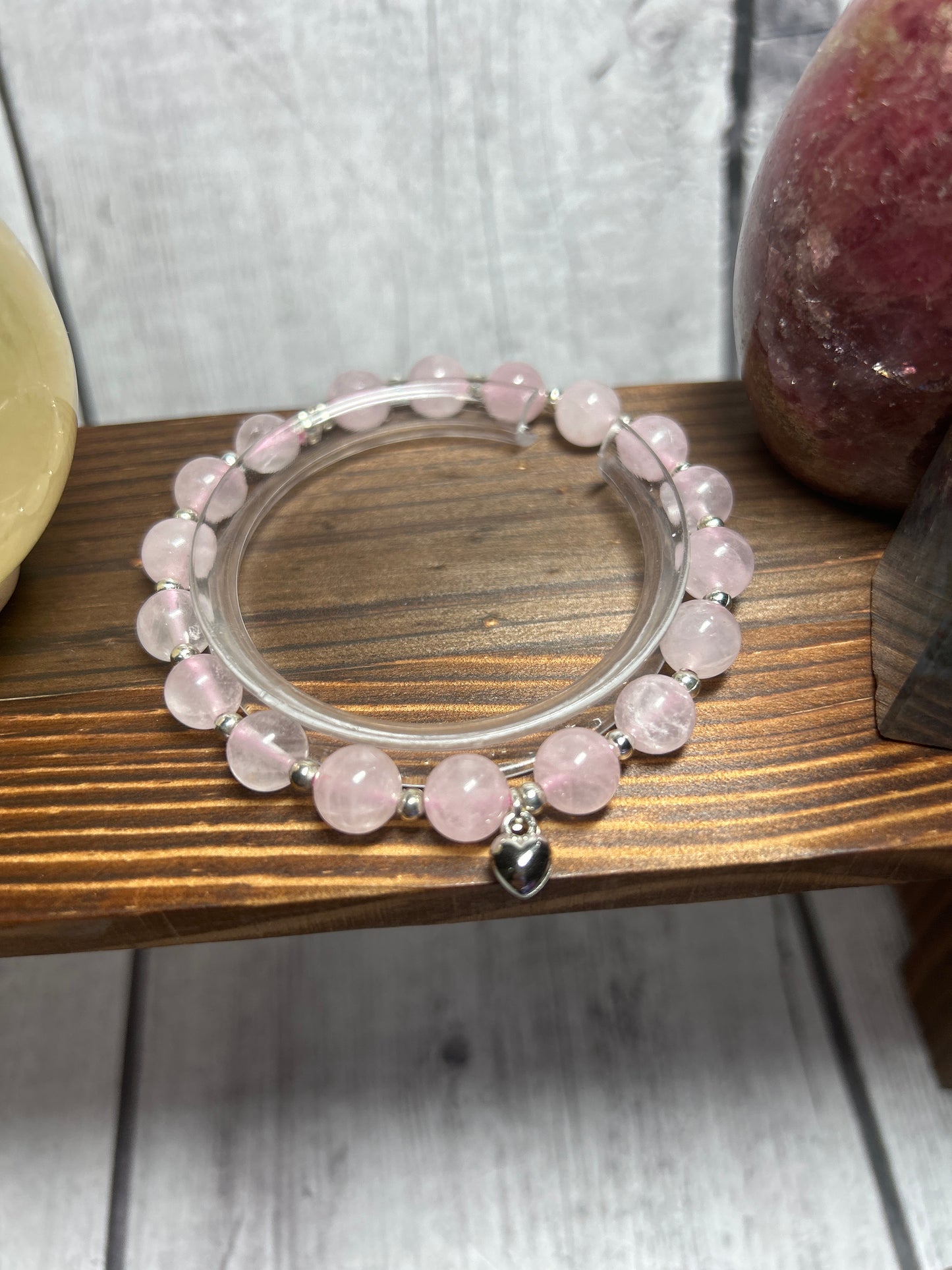 Simple Rose Quartz Heart DIY