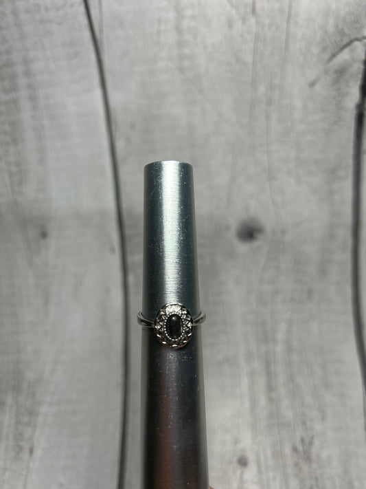 Obsidian Adjustable Ring