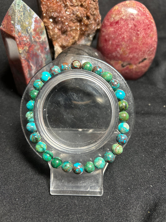 6.5mm+ Chrysocolla Bracelet